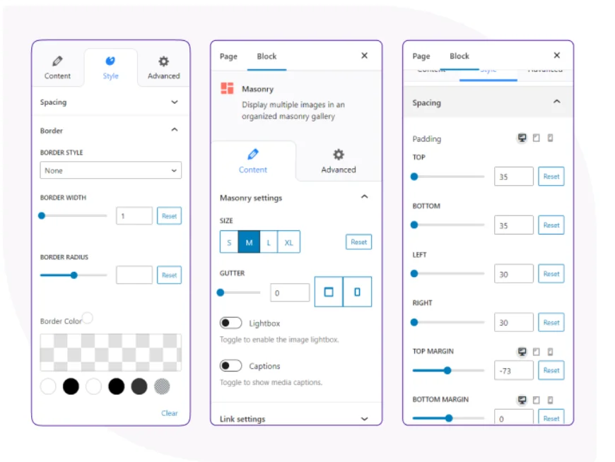 Responsive-Blocks-customization