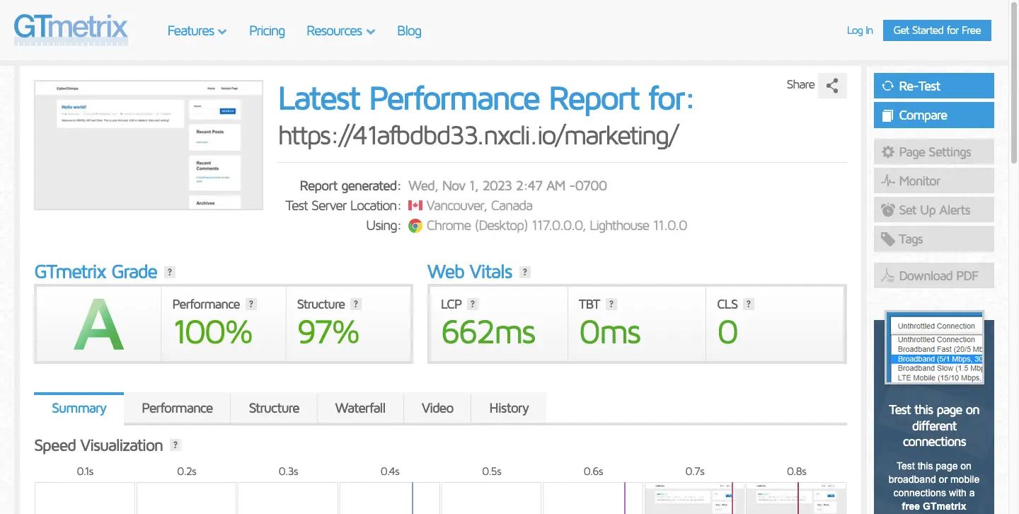 Responsive theme performance