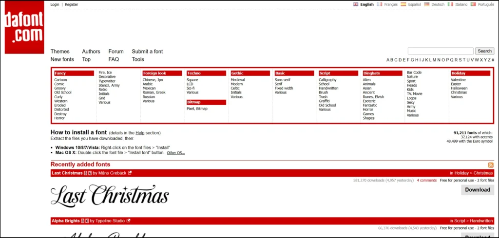 free font websites, best place to download fonts, best font download website, best free font websites for graphic designers, best places to download fonts