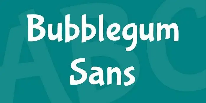 bubblegum font, bubble letter font, bubble font, rounded fonts, cute fonts on canva, bubblegum sans font 