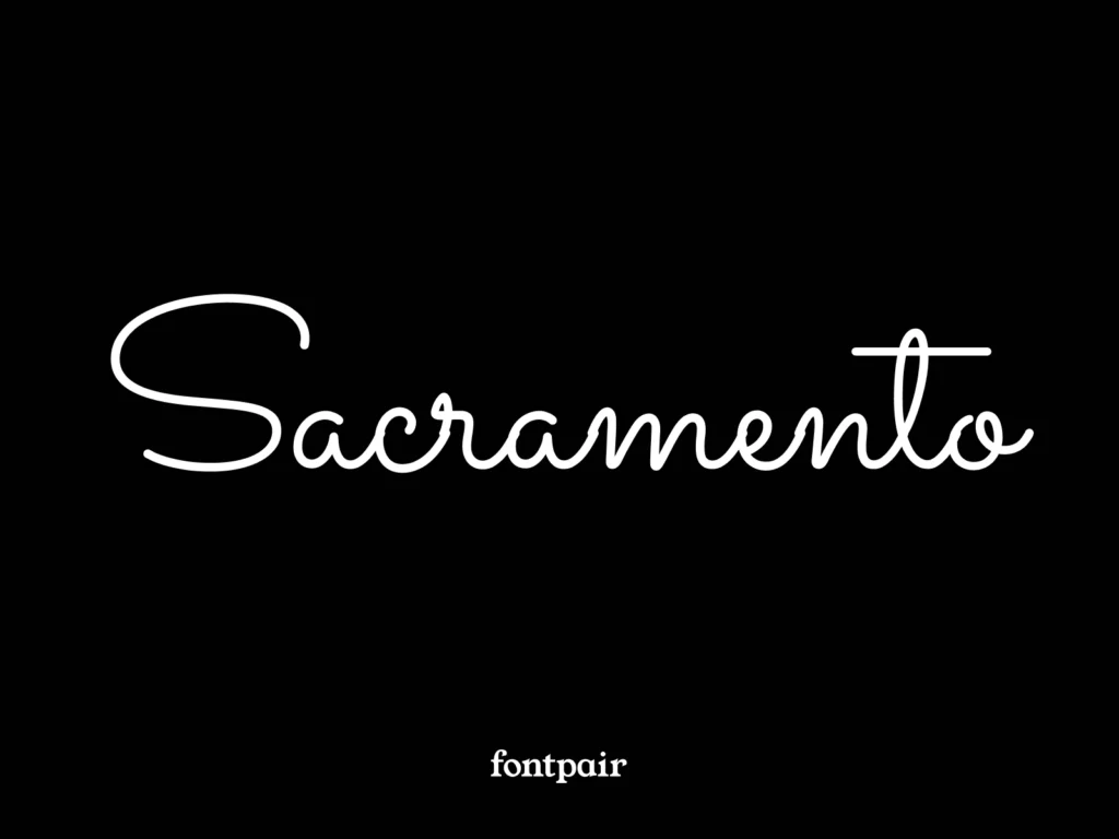 Best Handwriting Font Canva, sacramento, sacramento font, cute font on canva, aesthetic fonts for canva