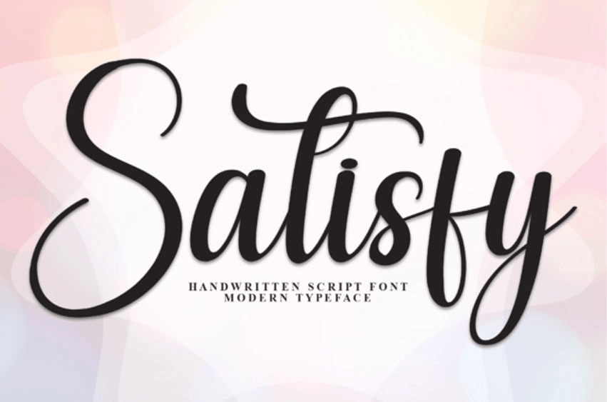 satisfy font, retro font, vintage fonts, cute font on canva, cute font for canva, soft font, dreamy font 
