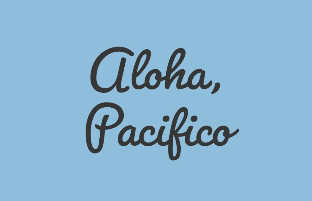 pacifico cute canva font, cute font on canva, aesthetic canva fonts, best handwriting font canva