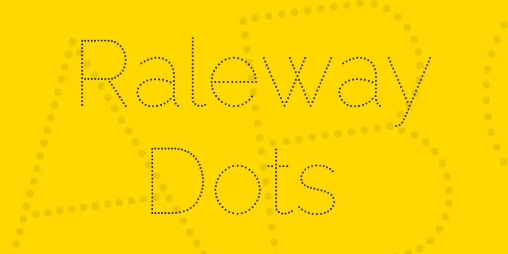 dreamy font, soft font, aesthetic fonts on canva, raleway dots, cute font in canva, raleway dots font