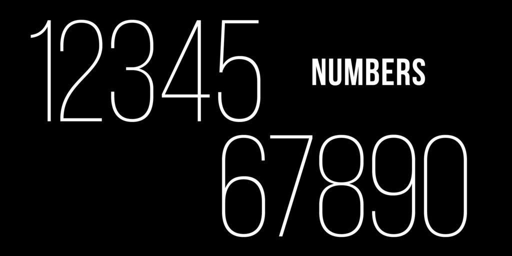 Bebas, Retro & Vintage Number Fonts