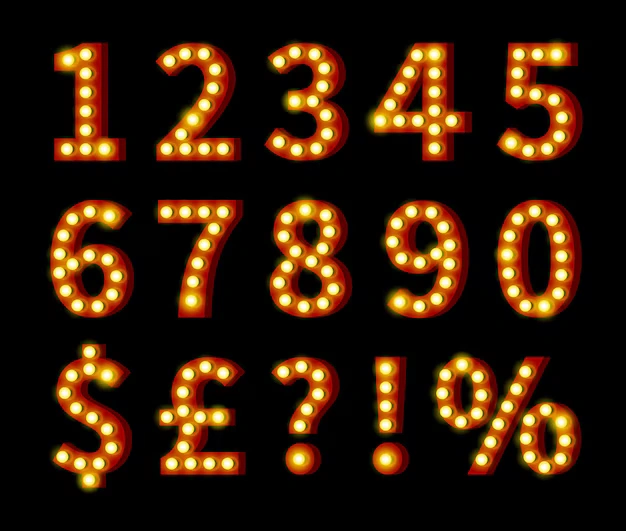 Luxury Number Fonts, Playfair Display, Elegant Number Fonts,