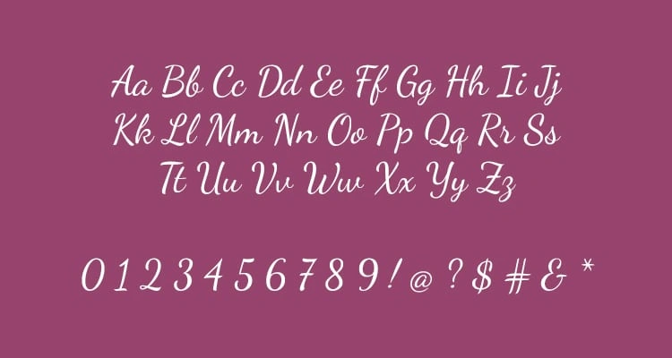 Handwritten & Script Number Fonts, dancing script, script Number Font