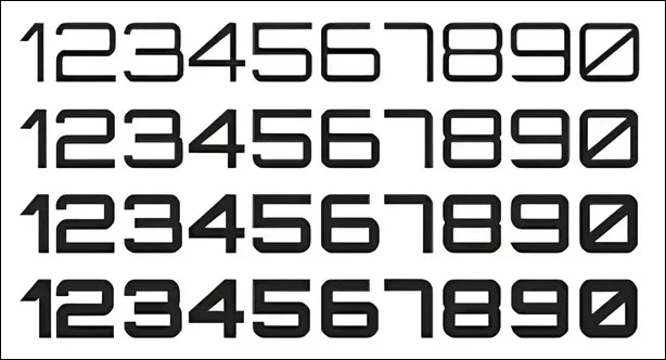 Orbitron, Futuristic & Sci-Fi Number Fonts