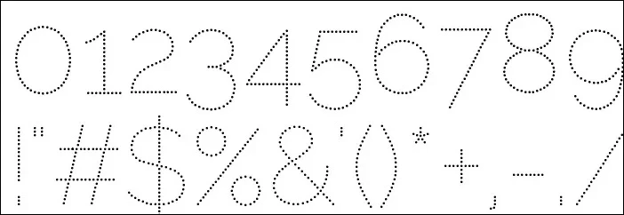 Vintage Number Fonts, Raleway Dots, Retro Number Fonts