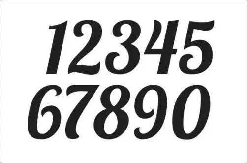 lobster, handwritten & Script Number Font