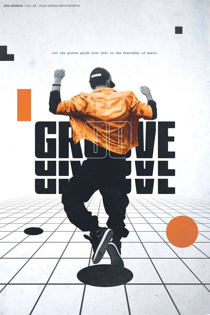 PosterDesignIdeas19 Groove in motion, wall poster designs for dancers