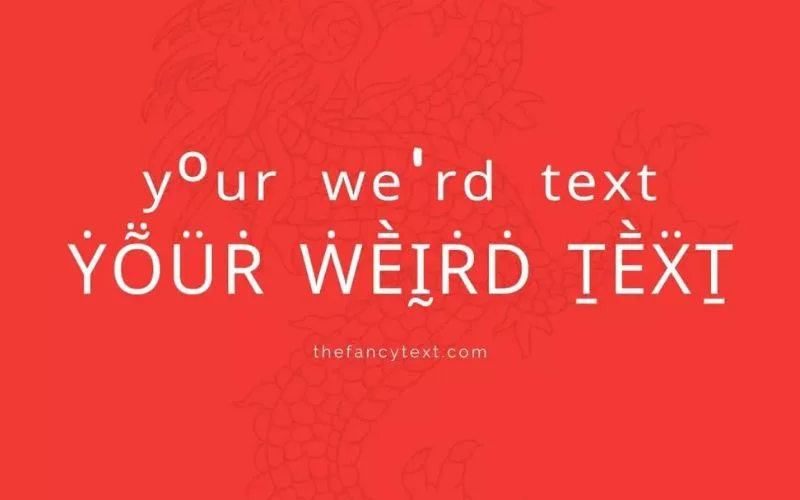 weird text generator, funky text generator, glitch text generator